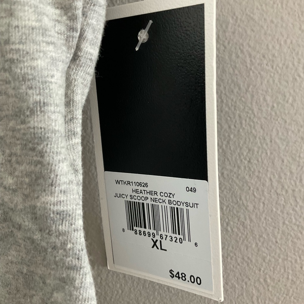 Juicy Couture, NWT XL gray bodysuit. - Picture 11 of 13